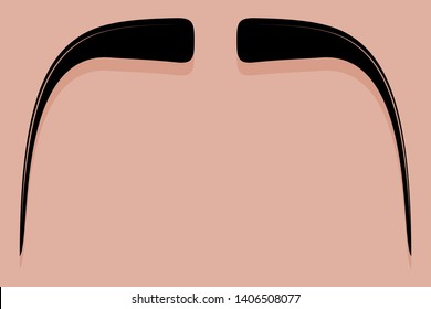 Moustache Icon Vector In The Fu Manchu Style