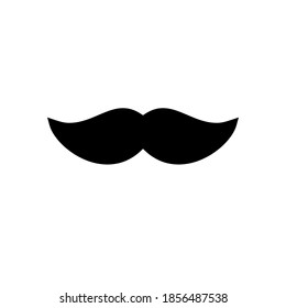 Moustache icon, vector illustration. Flat design style. vector moustache icon illustration isolated on white background, moustache icon Eps10. moustache icons graphic design vector symbols.