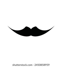 moustache icon vector illustration logo design