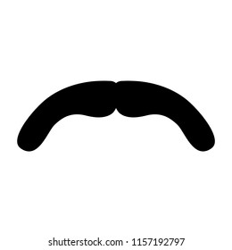 Moustache Icon. Vector Image.