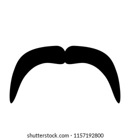 Moustache Icon. Vector Image.