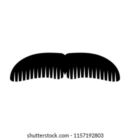 Moustache Icon. Vector Image.