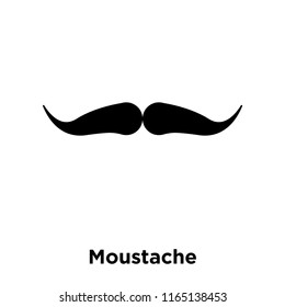 Moustache icon vector isolated on white background, Moustache transparent sign , beer symbols