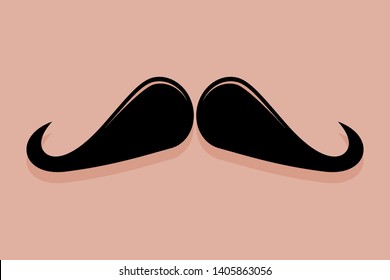 Moustache icon vector in the ringmaster style