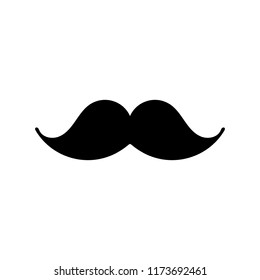 Moustache icon,  vector sticker