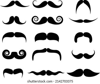 Moustache Isolated on White Background