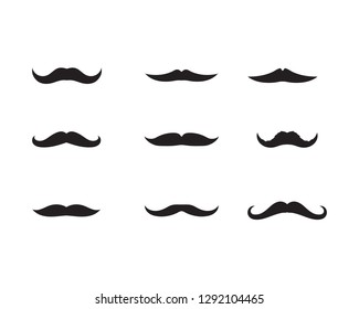 moustache logo vector
