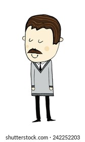 Moustache man