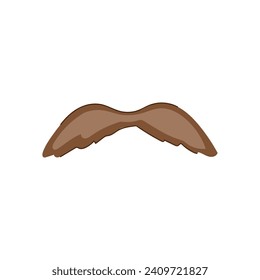 moustache moustaches cartoon. mustache mouth, vintage curly, style old moustache moustaches sign. isolated symbol vector illustration