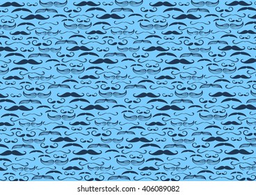 moustache pattern