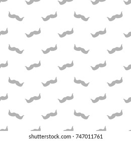 Moustache pattern background in vintage style