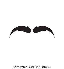 Moustache set icons for barber logo  barber shop and retro design
