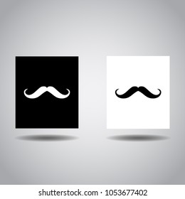moustache sign icon