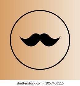 Moustache Sign Icon Stock Vector (Royalty Free) 1057408115 | Shutterstock