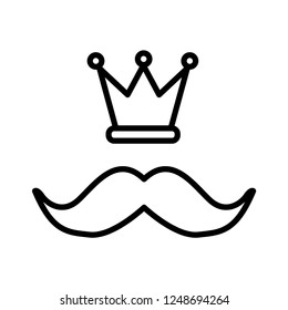 Moustache vector icon