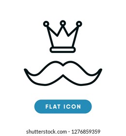 Moustache vector icon
