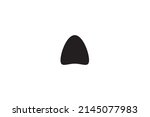 Moustache vector icon. Black retro style mustache. Shave barber vintage man face.