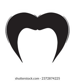 Moustache Vector icon logo element 
