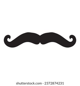 Moustache Vector icon logo element 