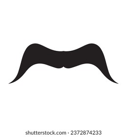 Moustache Vector icon logo element 