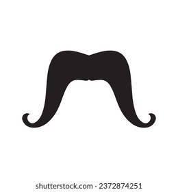 Moustache Vector icon logo element 