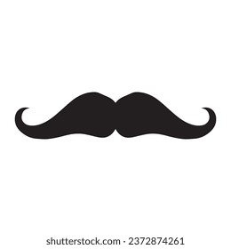 Moustache Vector icon logo element 