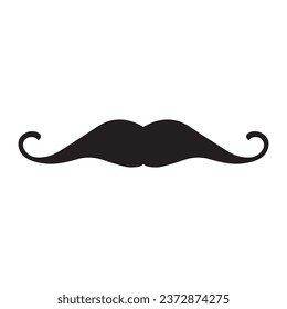 Moustache Vector icon logo element 