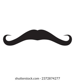 Moustache Vector icon logo element 