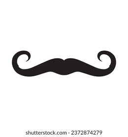 Moustache Vector icon logo element 