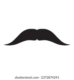 Moustache Vector icon logo element 