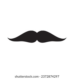Moustache Vector icon logo element 