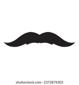 Moustache Vector icon logo element 