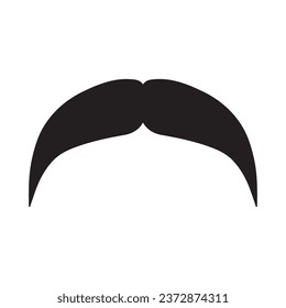 Moustache Vector icon logo element 