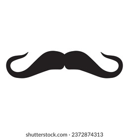 Moustache Vector icon logo element 