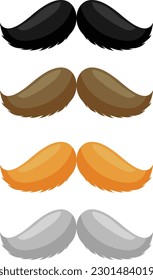 Moustache vector image or clipart