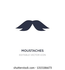 moustaches icon on white background. Simple element illustration from Tools and utensils concept. moustaches icon symbol design.