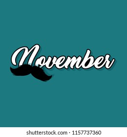 Moustaches November Blog Post Template Bloggers Stock Vector (Royalty ...