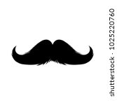 Moustaches Sticker. Black Isolated Silhouettes for Cinco de Mayo Paper Cutting Design. Mustache for barbershop or Mustache Carnival