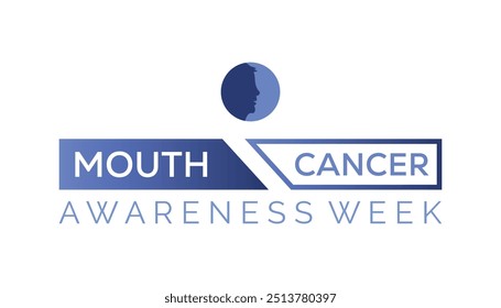 Mouth Cancer awareness week is observed every year on November. Medical Healthcare Awareness concept. background, placard, banner template Vector illustration design.