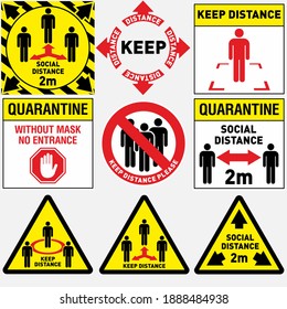 Mouth cap mask Warning and quarantine sign. Lockdown Pandemic stop Coronavirus outbreak covid-19 2019-nCoV. Vector protect icon Lock down sign