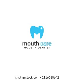 Mouth care, Dental Logo Design. Creative Dentist Logo. Creative Dental Clinic Company Vector Logo.