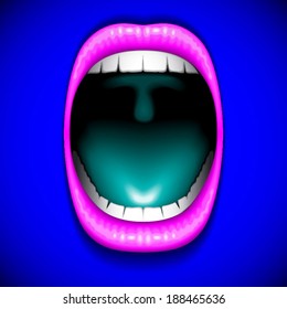 Mouth color open