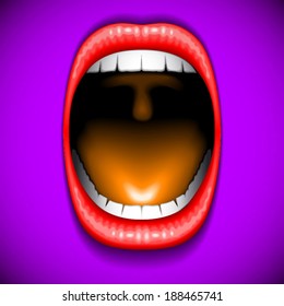 Mouth color open