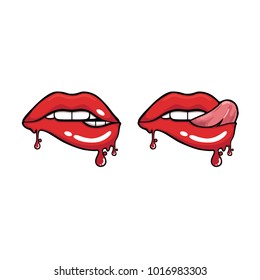mouth design with different styles