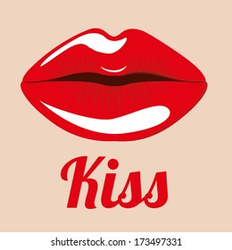 mouth design over pink background vector illustration