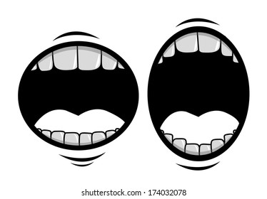 mouth design over white background vector illustration