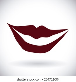 mouth design , vector illustration