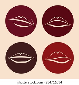 mouth design , vector illustration