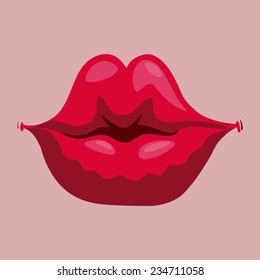 mouth design , vector illustration