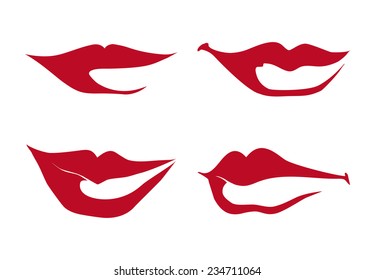 mouth design , vector illustration